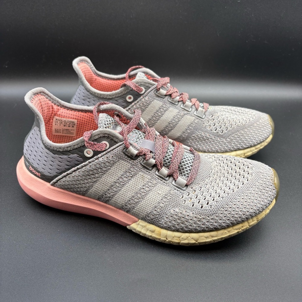 Adidas Cosmic Boost Women's Running Shoes Gray Pink, Size 8.5